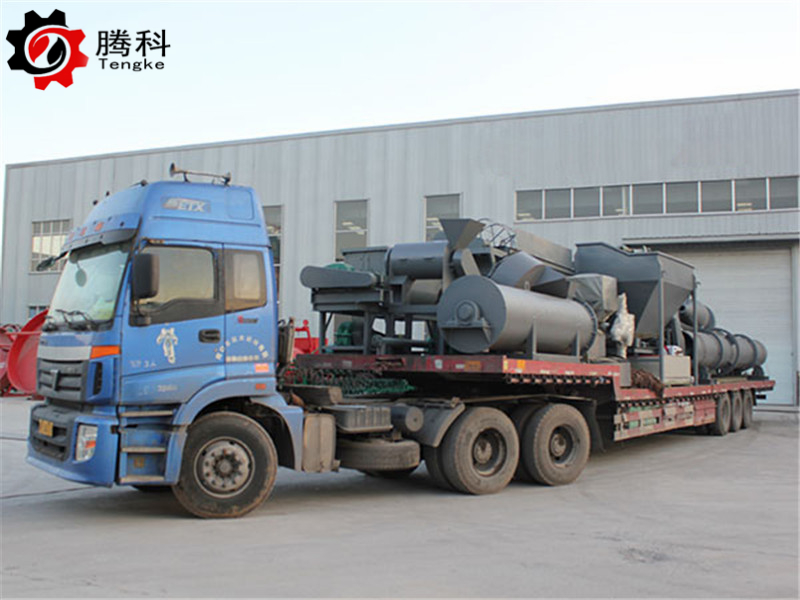 河北石家庄牛羊粪加工颗粒有机肥生产设备流水线机器装车发货现场