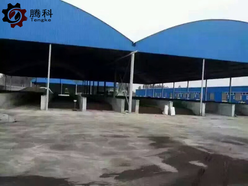 四川成都养猪场加工有机肥发酵区粉末有机肥设备厂家案例